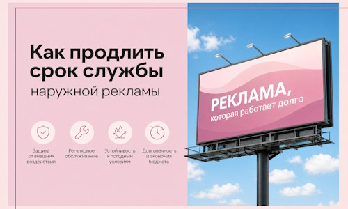 Как продлить срок службы наружной рекламы в Камышине