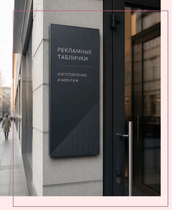Рекламные таблички в Камышине по цене от 4624 р. | Аванза-Кмш
