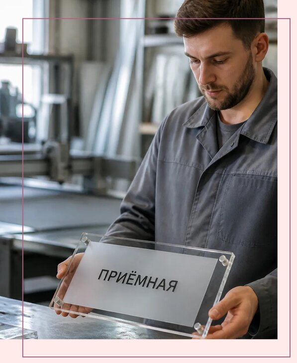 Таблички из оргстекла на заказ в Камышине от 4008 р. | Аванза-Кмш